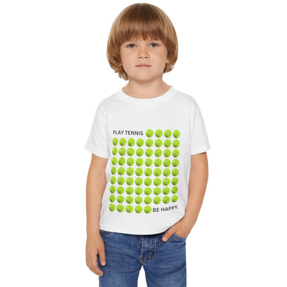 PLAY TENNIS BE HAPPY  - Kids Tee