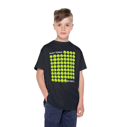 PLAY TENNIS BE HAPPY  - Kids Tee