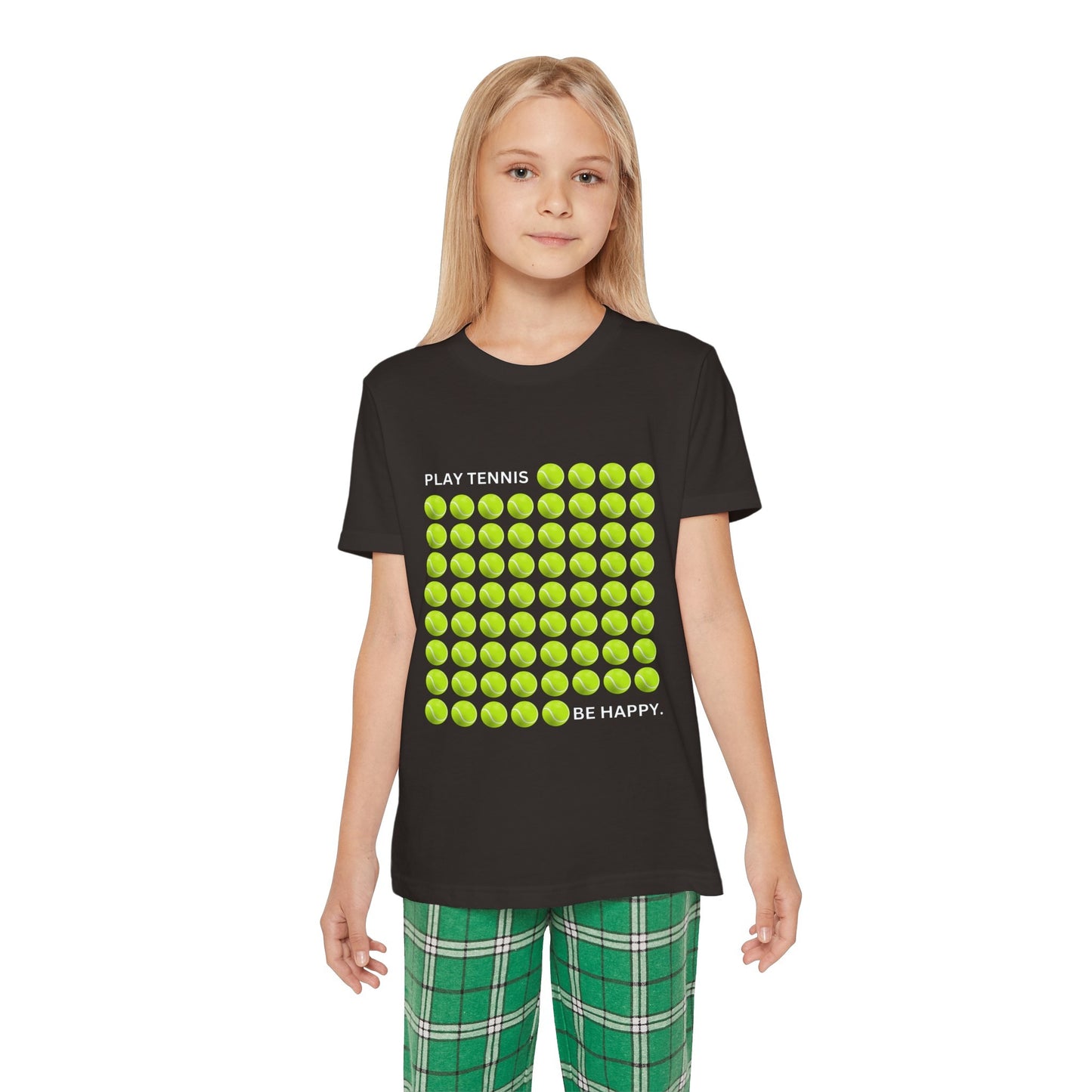 PLAY TENNIS BE HAPPY  - Kids Tee