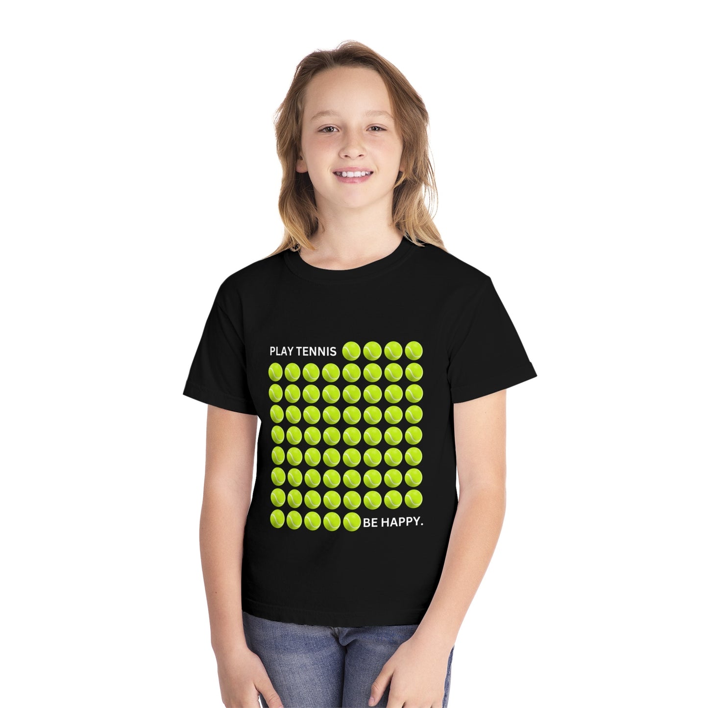 PLAY TENNIS BE HAPPY  - Kids Tee