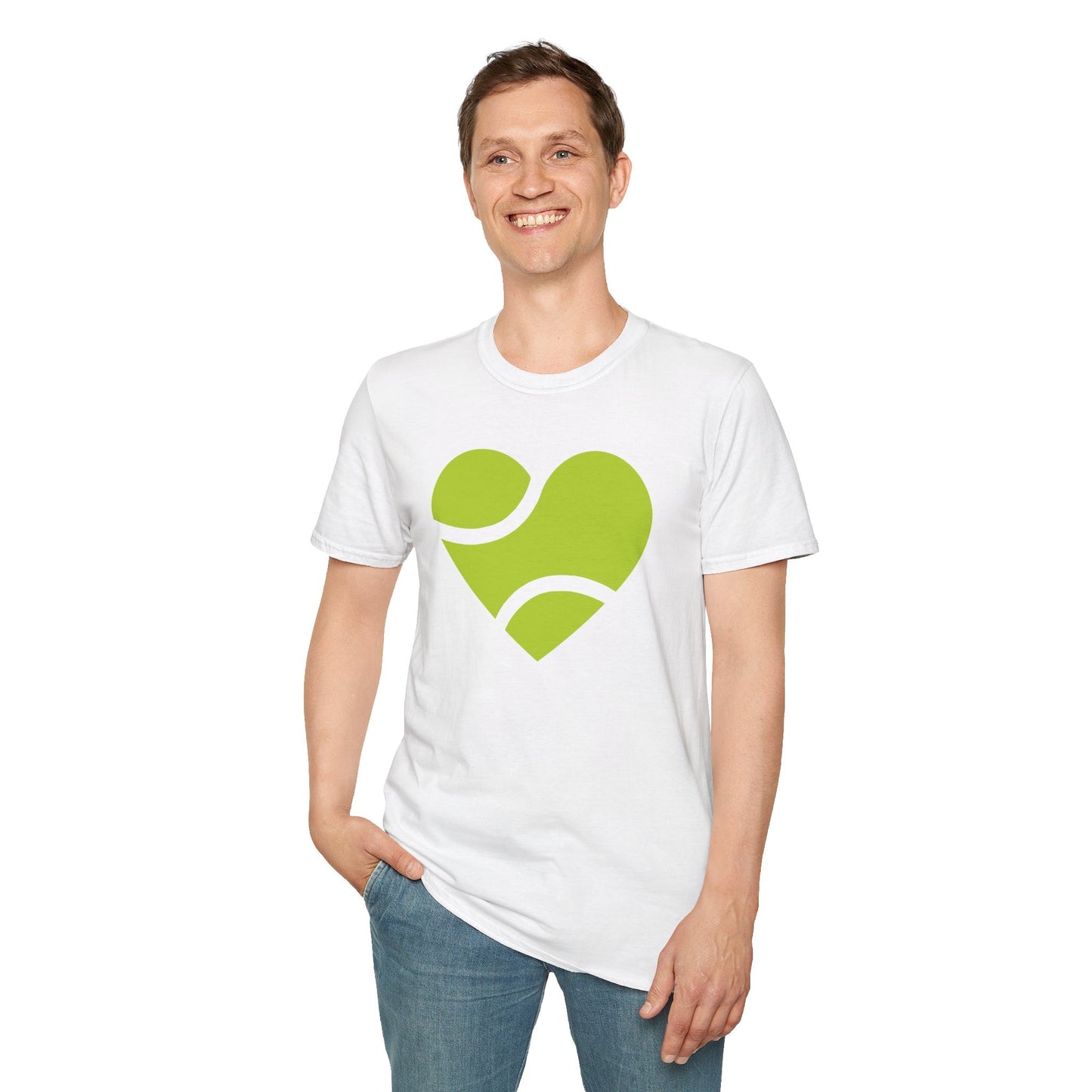 HEART - BALL - Tennis Basic Tee