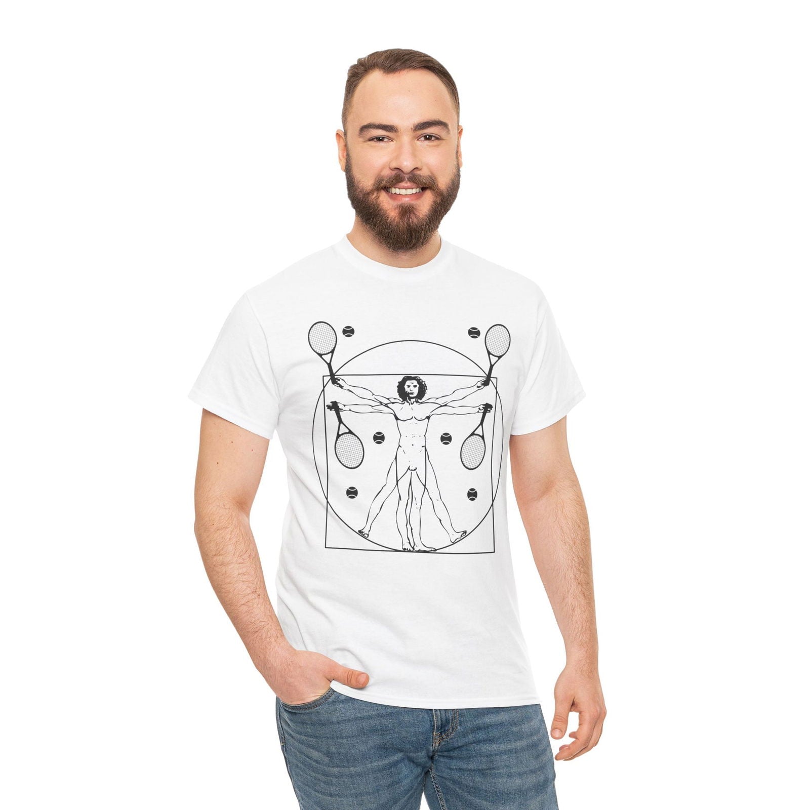 VITRUVIAN MAN (LEONARDO DA VINCI) - Tennis (Dri Fit) - GRANDSLAM PH