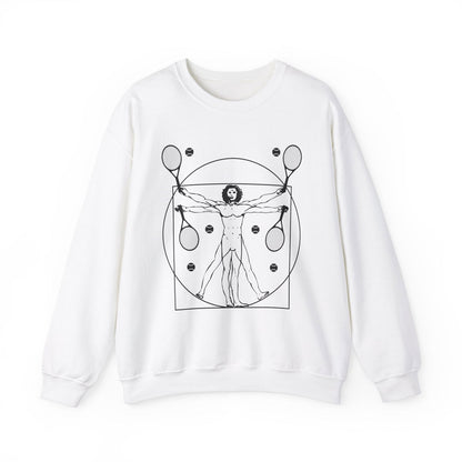VITRUVIAN MAN (LEONARDO DA VINCI) - Tennis Sweatshirt - GRANDSLAM PH