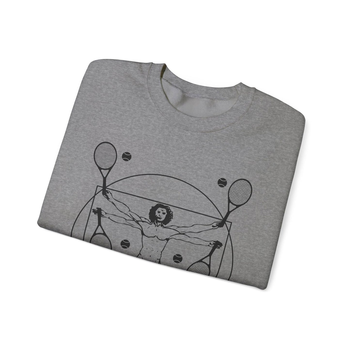VITRUVIAN MAN (LEONARDO DA VINCI) - Tennis Sweatshirt - GRANDSLAM PH