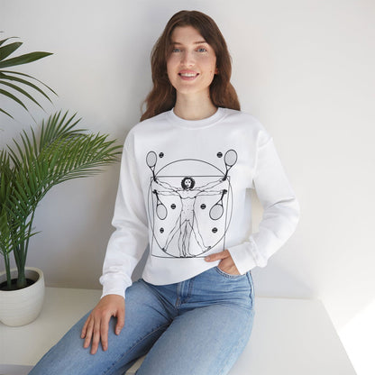 VITRUVIAN MAN (LEONARDO DA VINCI) - Tennis Sweatshirt - GRANDSLAM PH