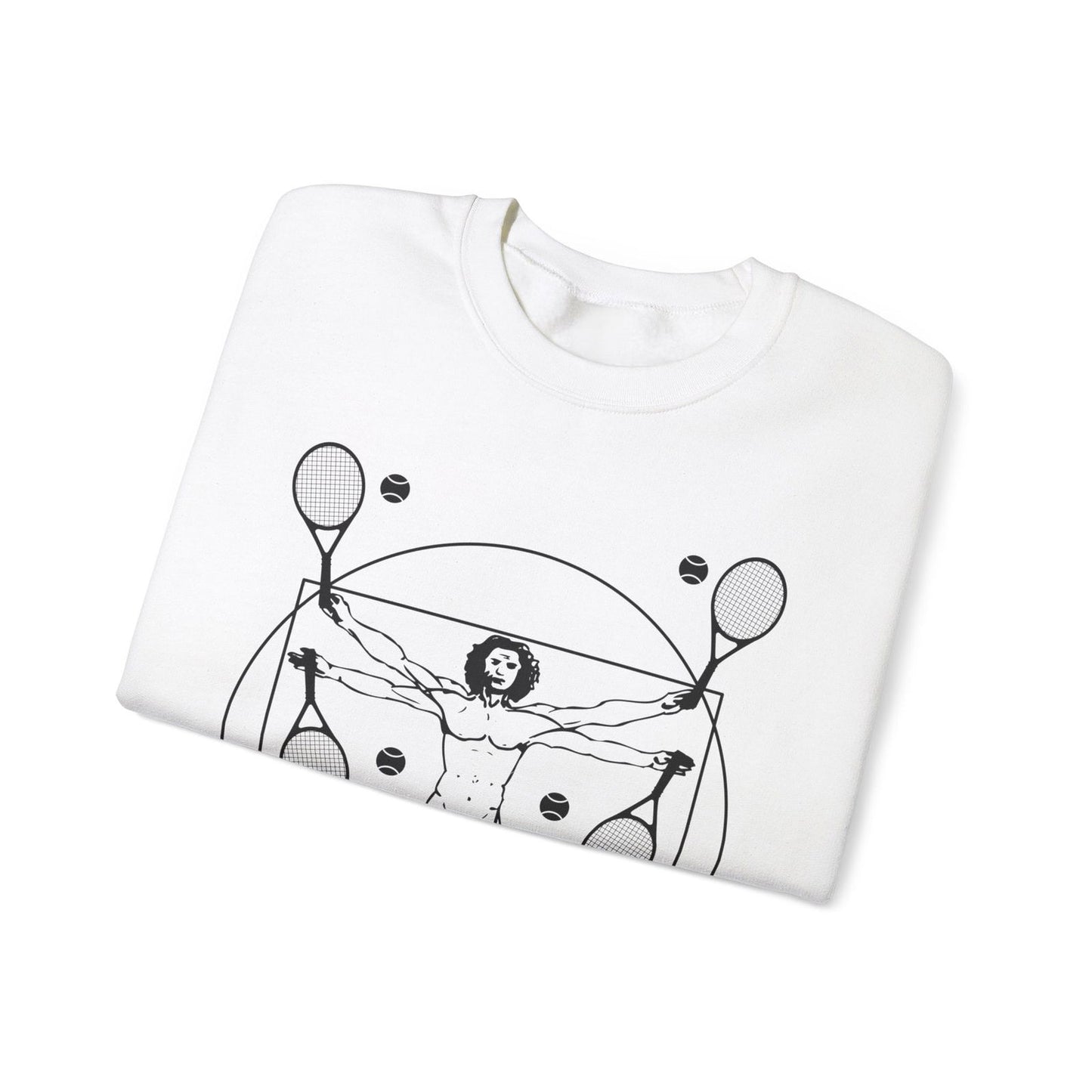 VITRUVIAN MAN (LEONARDO DA VINCI) - Tennis Sweatshirt - GRANDSLAM PH
