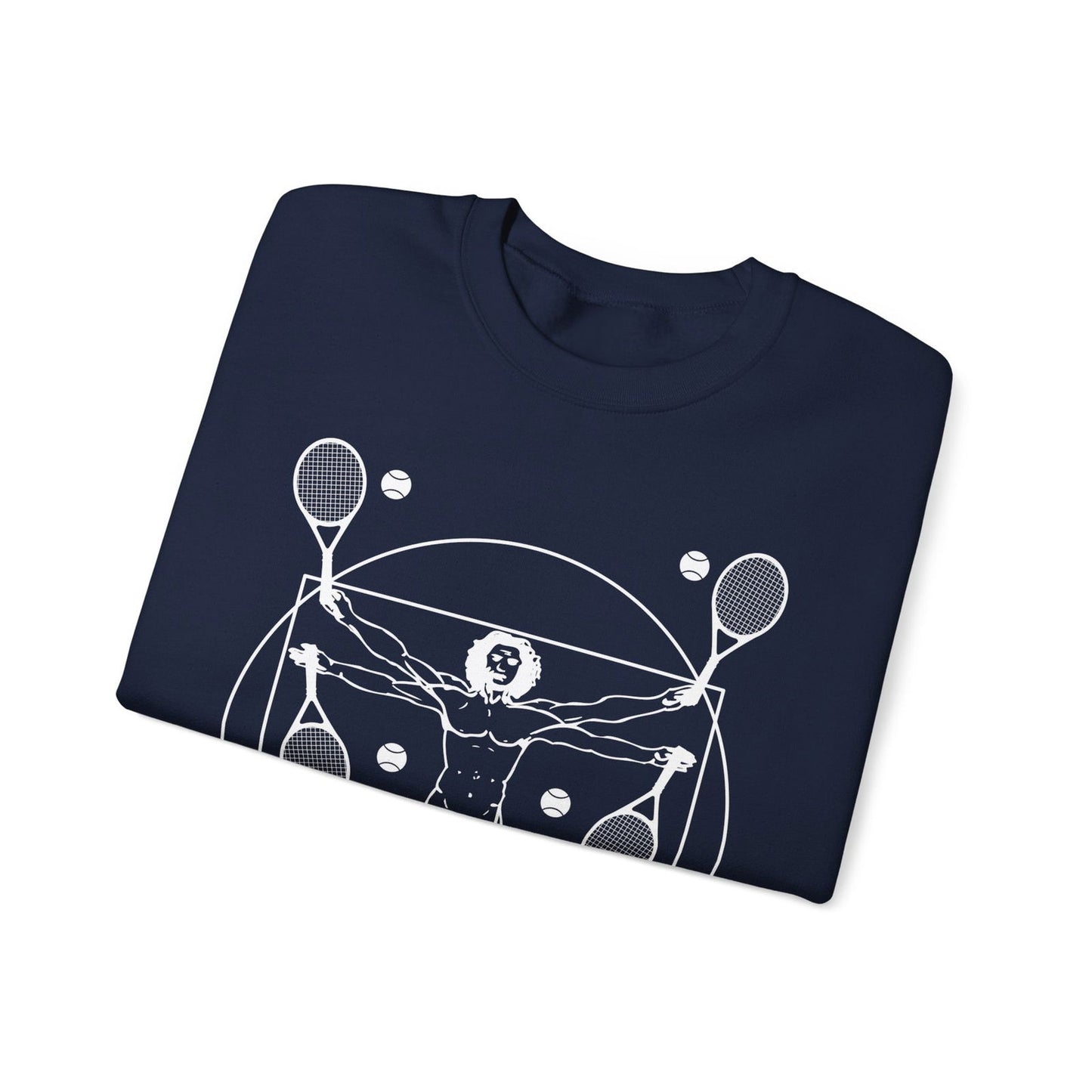VITRUVIAN MAN (LEONARDO DA VINCI) - Tennis Sweatshirt - GRANDSLAM PH