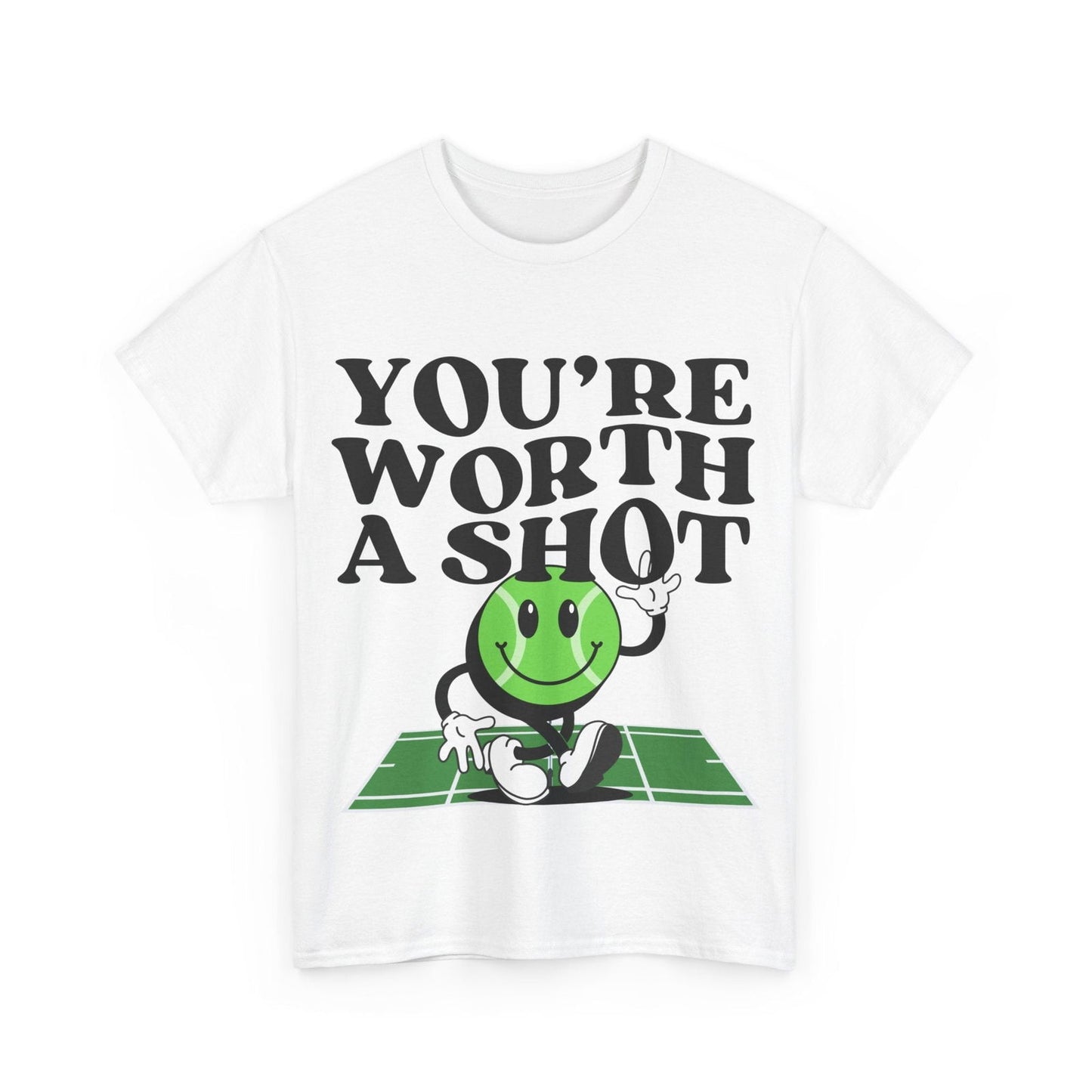 YOU'RE WORTH A SHOT - Tennis Basic Tee - GRANDSLAM PH