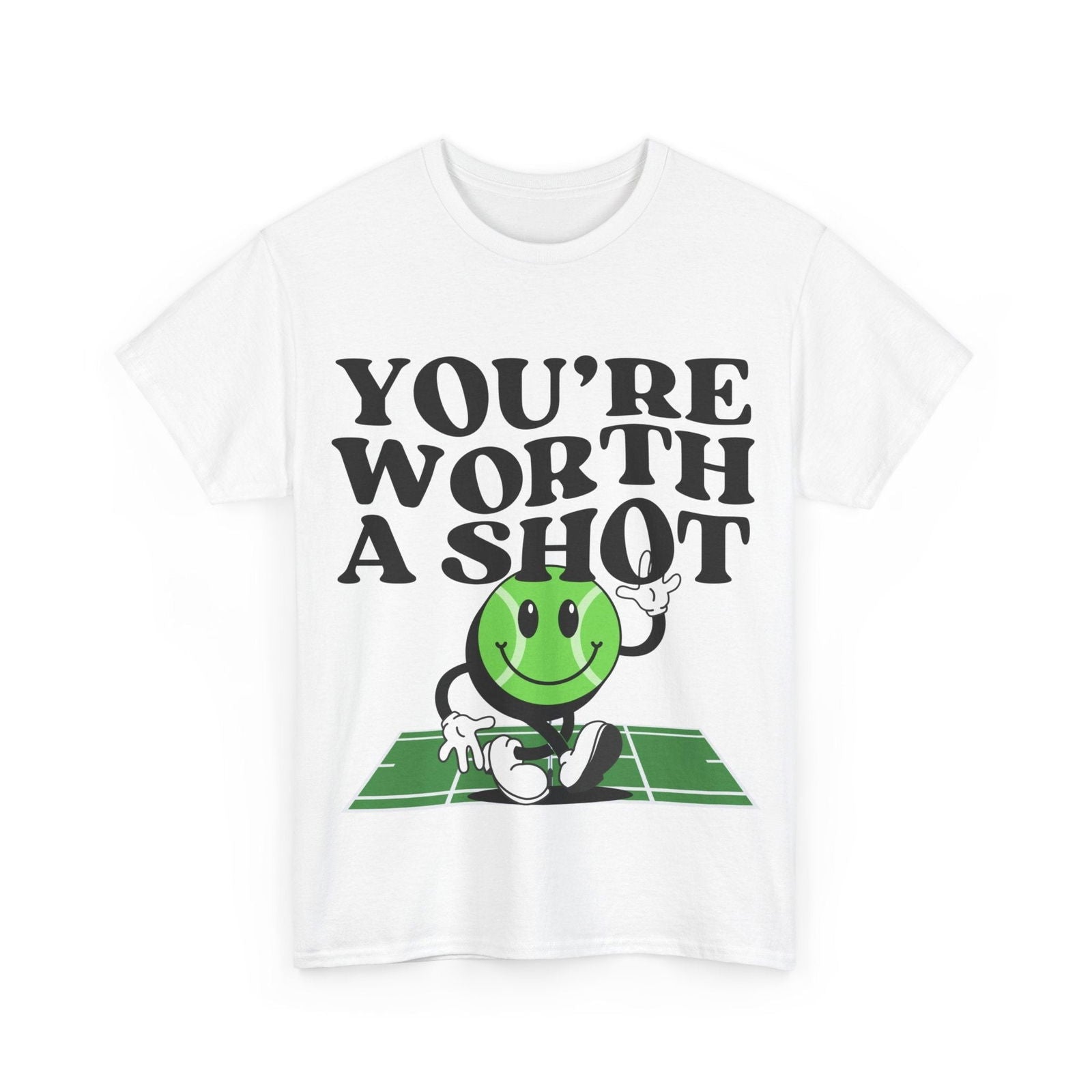 YOU'RE WORTH A SHOT - Tennis Basic Tee - GRANDSLAM PH