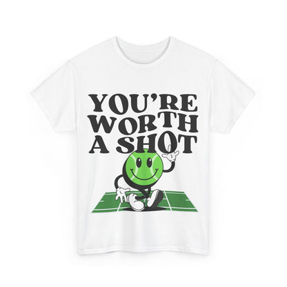 YOU'RE WORTH A SHOT - Tennis Basic Tee - GRANDSLAM PH