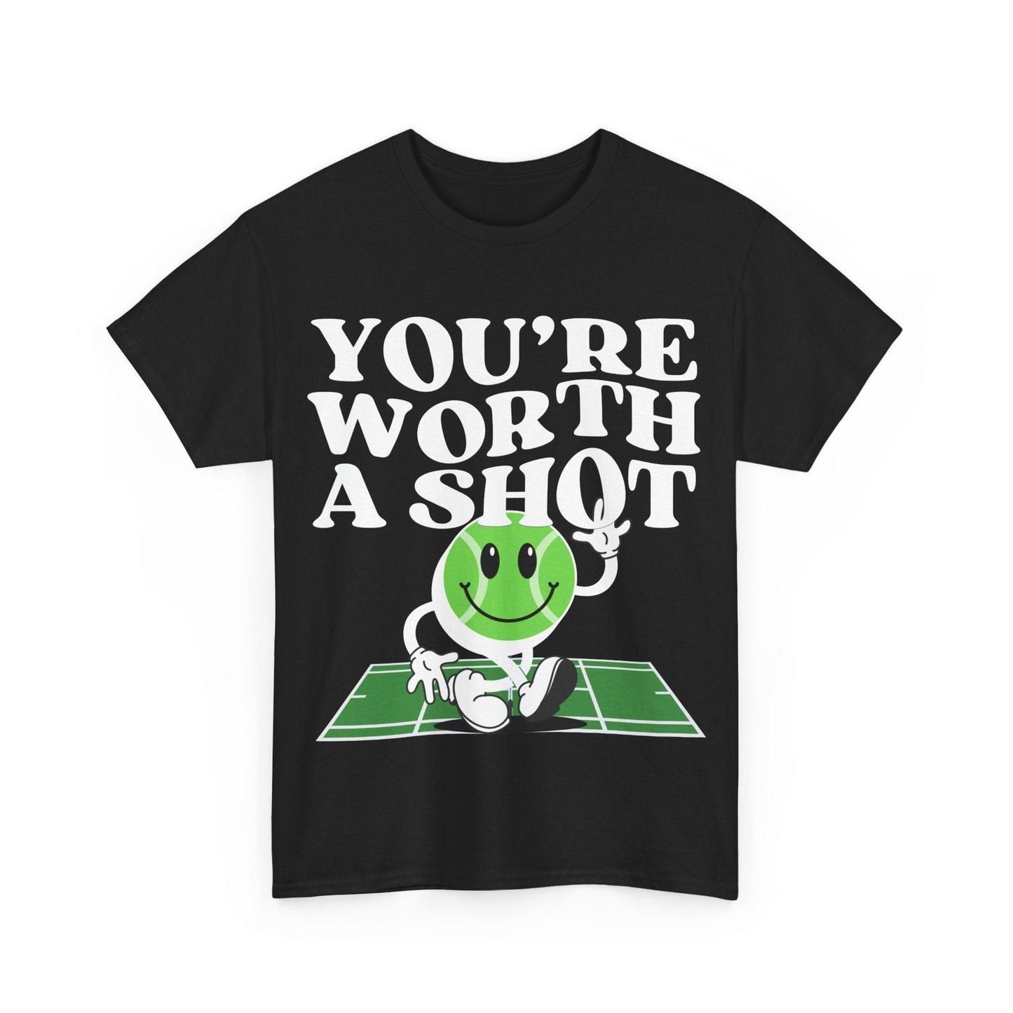 YOU'RE WORTH A SHOT - Tennis Basic Tee - GRANDSLAM PH