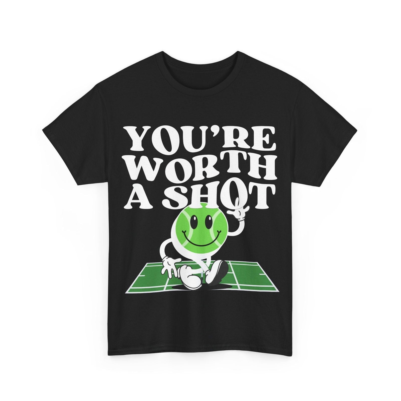 YOU'RE WORTH A SHOT - Tennis Basic Tee - GRANDSLAM PH
