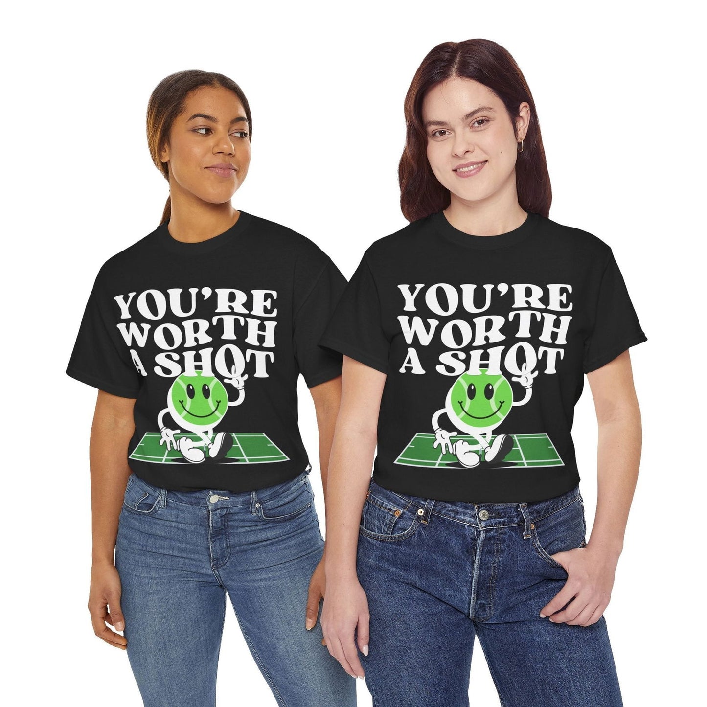 YOU'RE WORTH A SHOT - Tennis Basic Tee - GRANDSLAM PH
