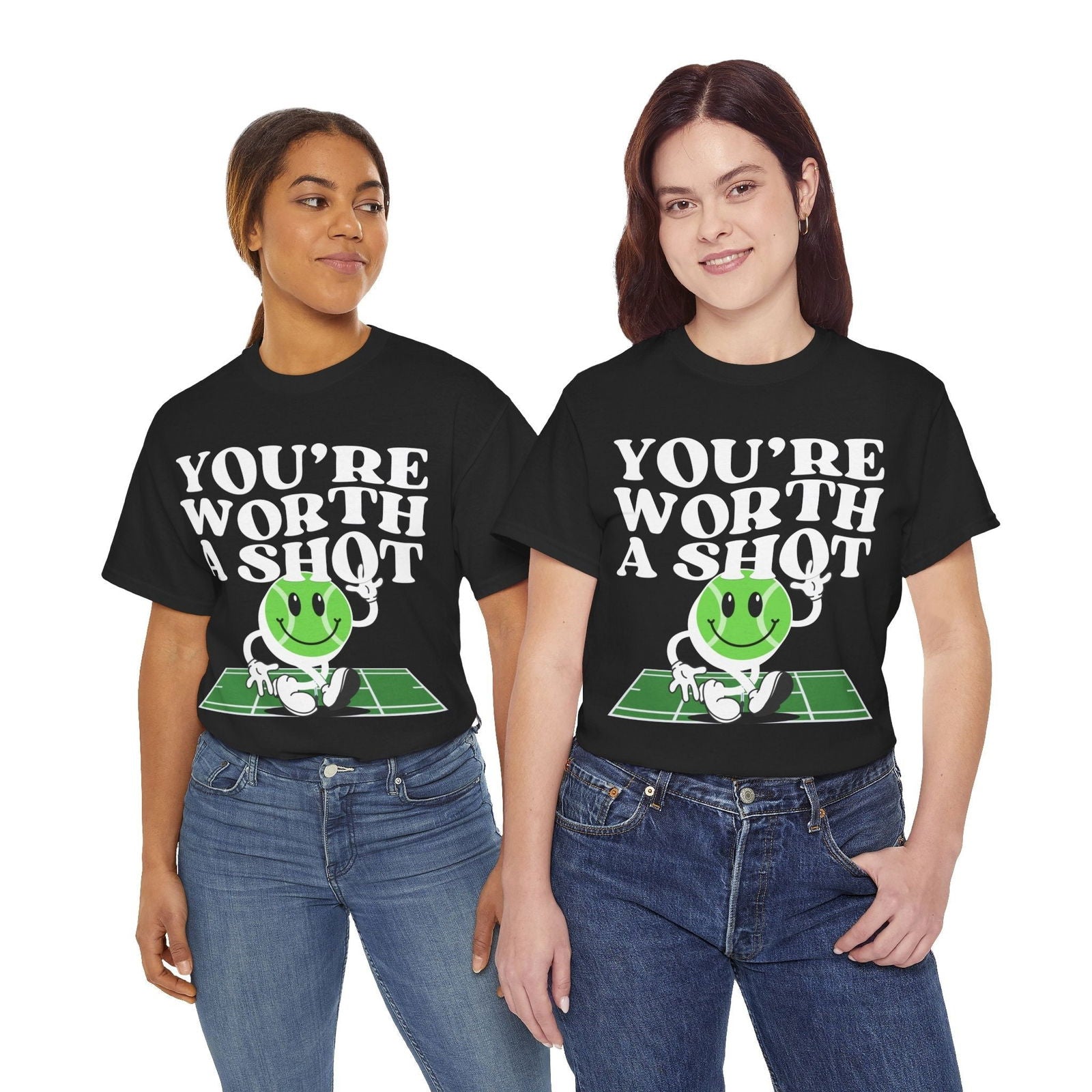 YOU'RE WORTH A SHOT - Tennis Basic Tee - GRANDSLAM PH