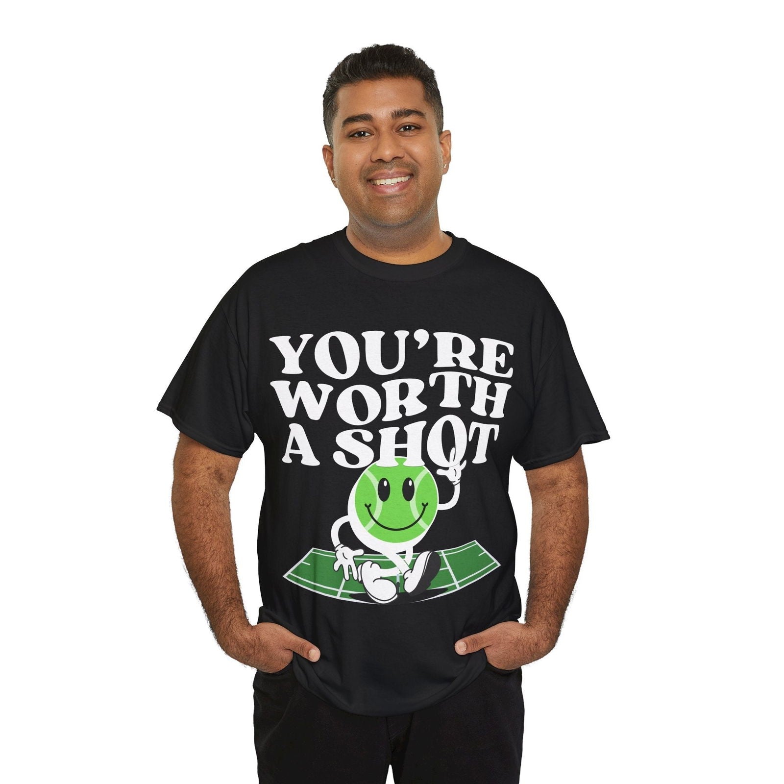 YOU'RE WORTH A SHOT - Tennis Basic Tee - GRANDSLAM PH