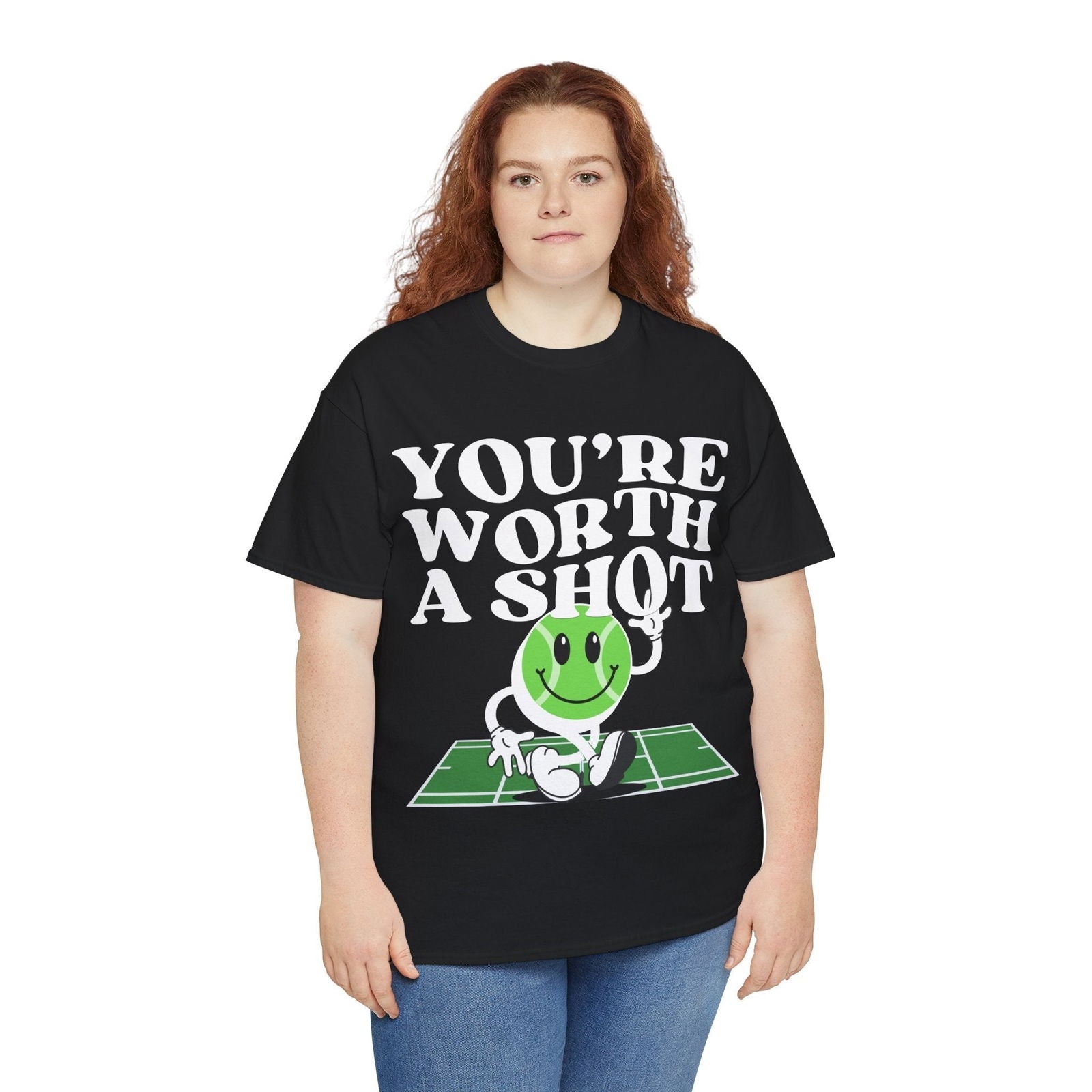 YOU'RE WORTH A SHOT - Tennis Basic Tee - GRANDSLAM PH