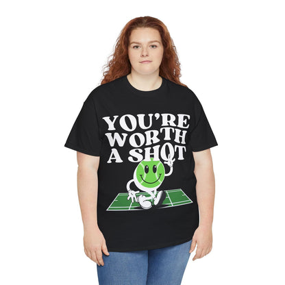 YOU'RE WORTH A SHOT - Tennis Basic Tee - GRANDSLAM PH