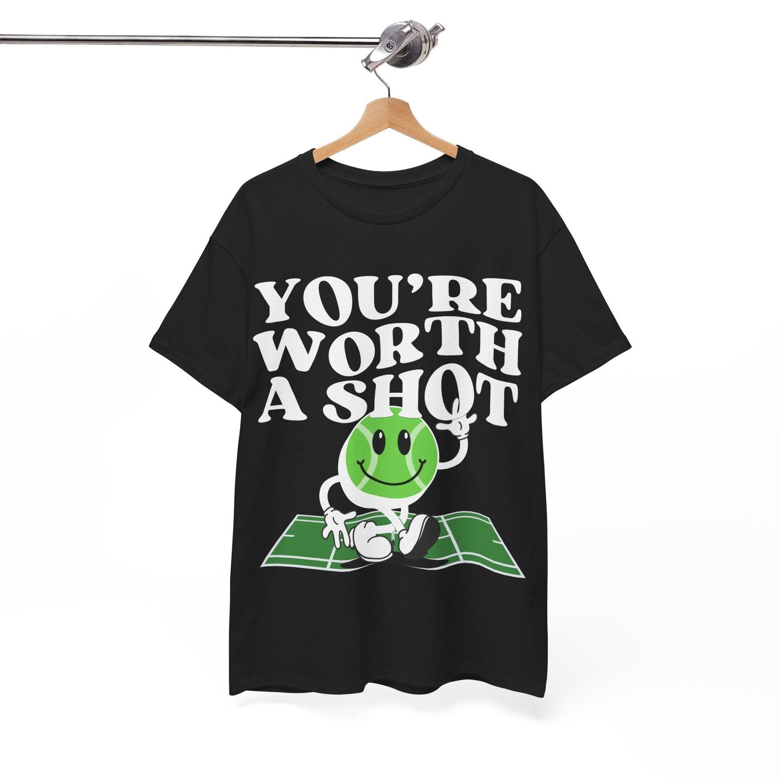YOU'RE WORTH A SHOT - Tennis Basic Tee - GRANDSLAM PH
