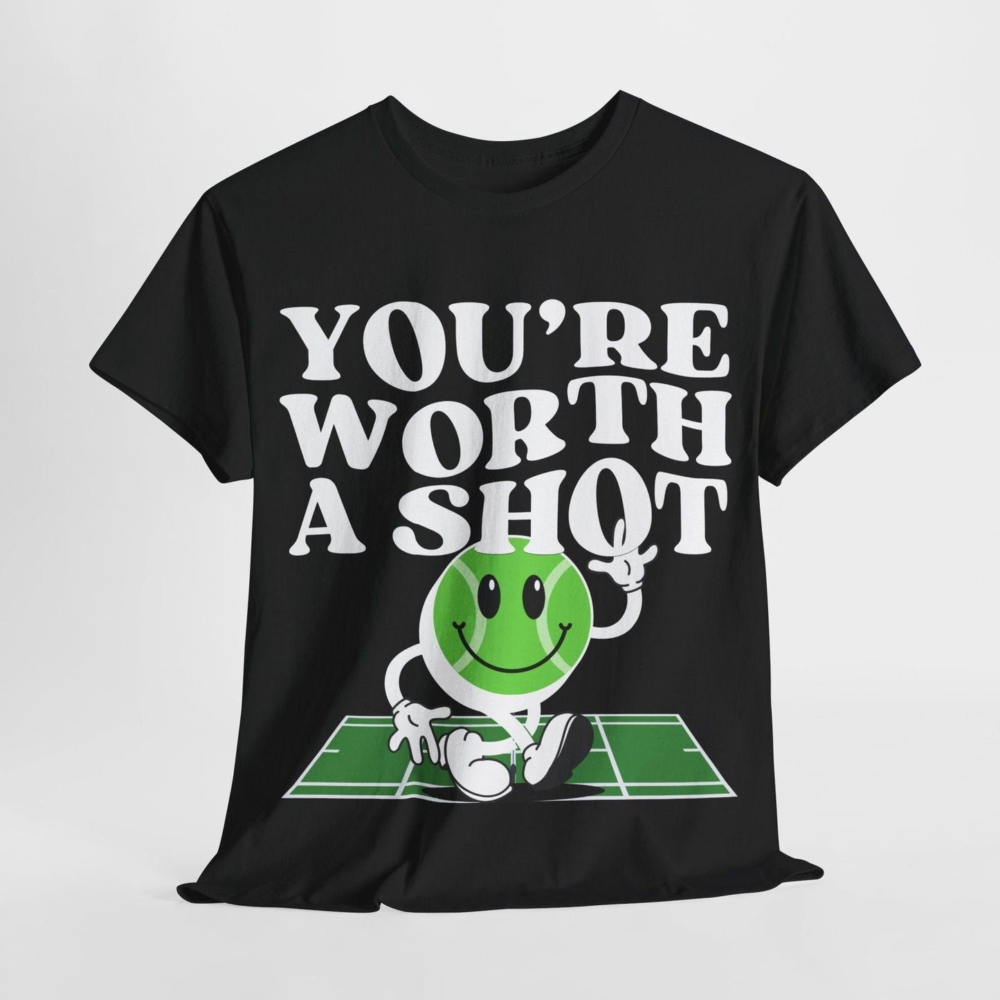 YOU'RE WORTH A SHOT - Tennis Basic Tee - GRANDSLAM PH