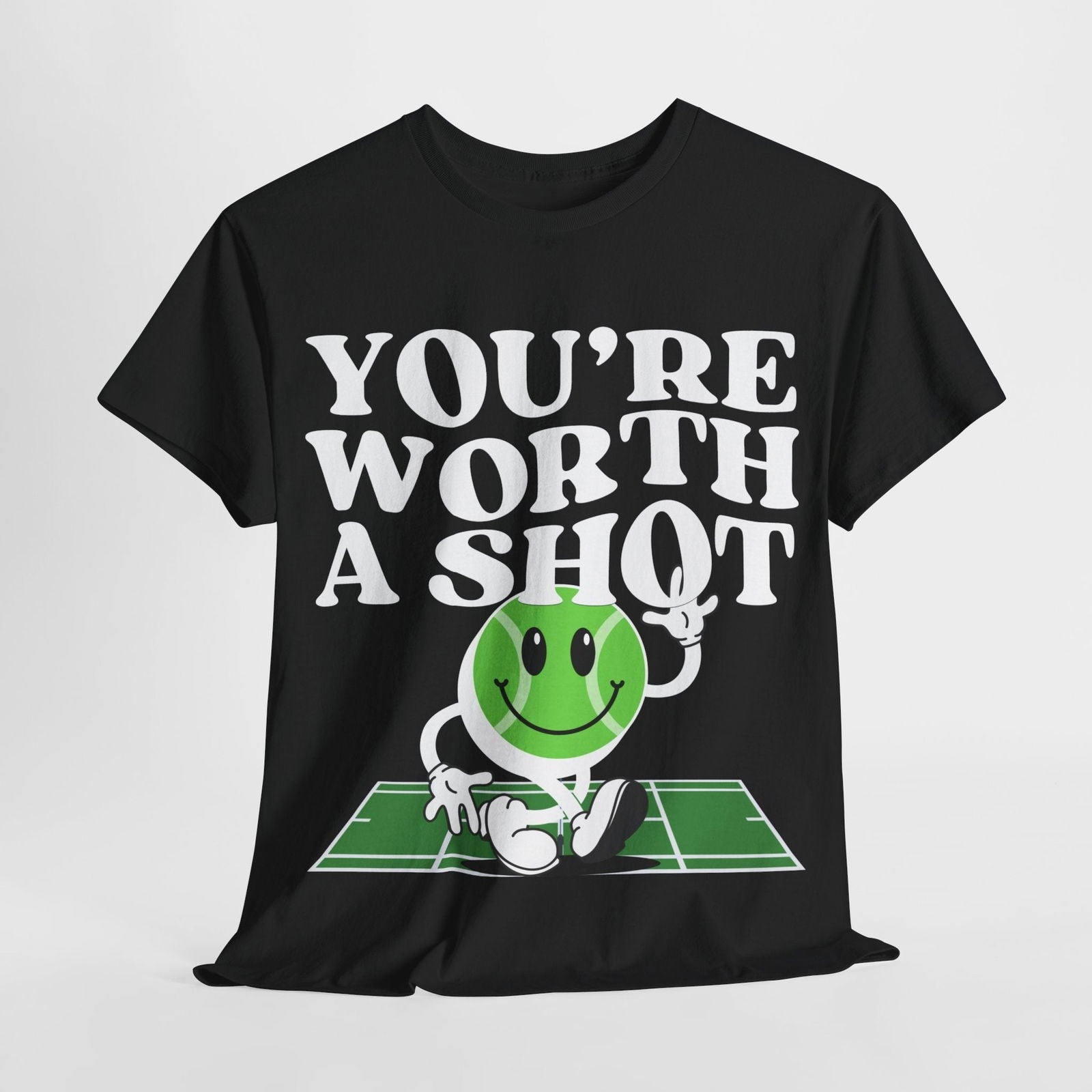 YOU'RE WORTH A SHOT - Tennis Basic Tee - GRANDSLAM PH
