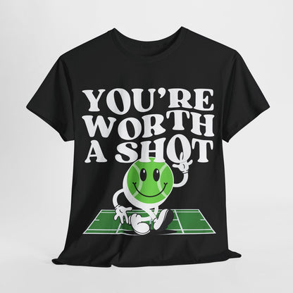 YOU'RE WORTH A SHOT - Tennis Basic Tee - GRANDSLAM PH