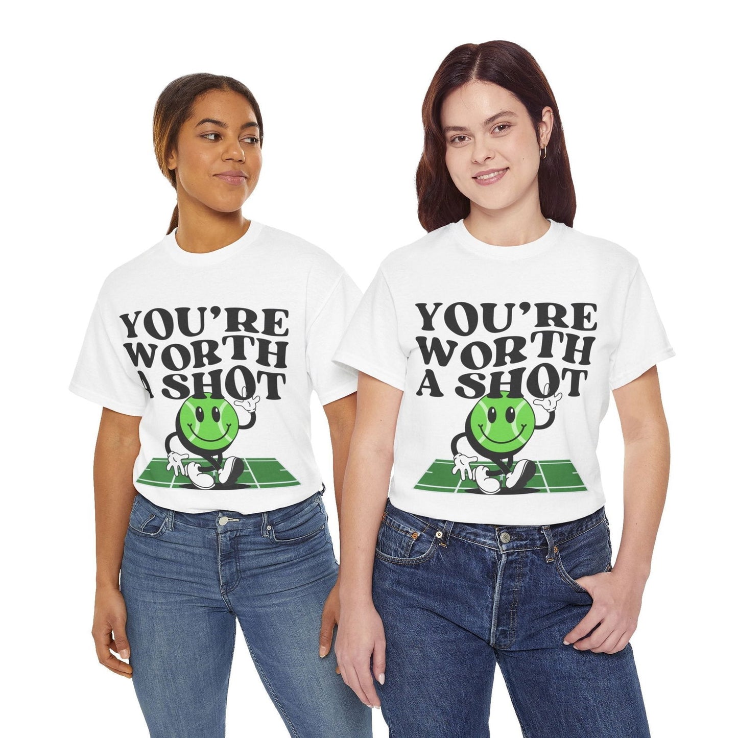 YOU'RE WORTH A SHOT - Tennis Basic Tee - GRANDSLAM PH