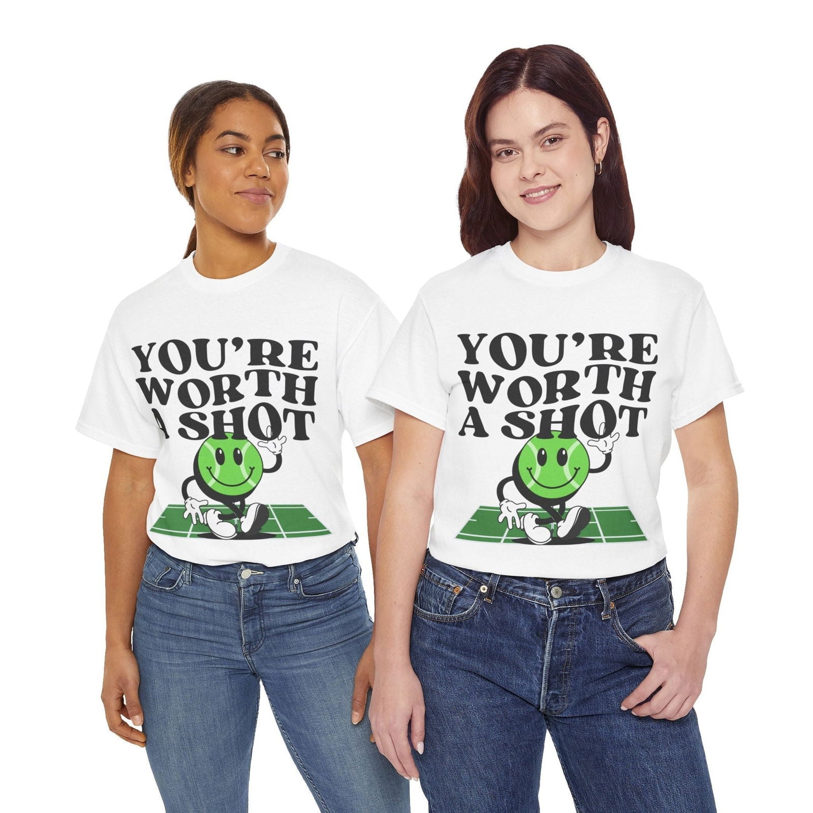 YOU'RE WORTH A SHOT - Tennis Basic Tee - GRANDSLAM PH