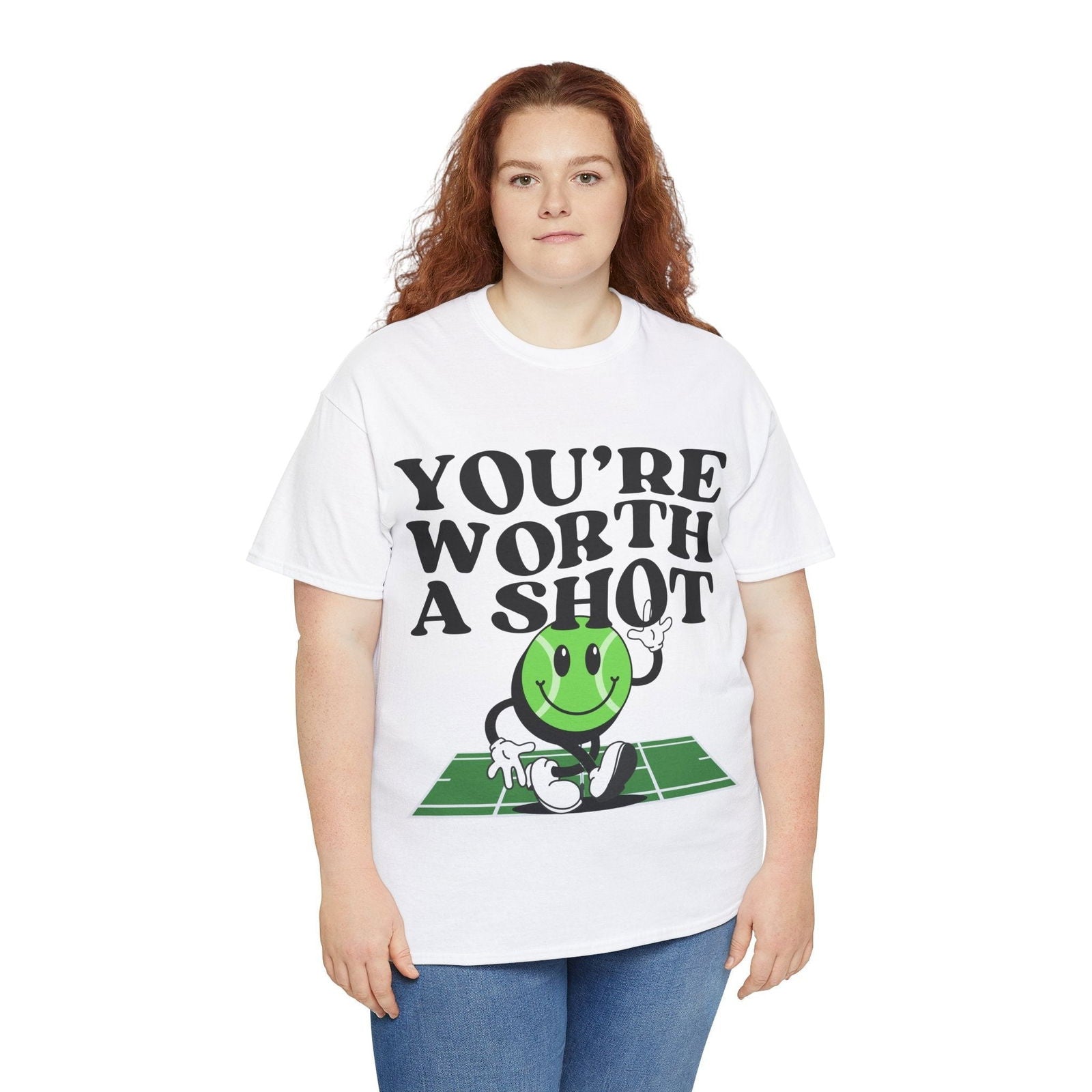 YOU'RE WORTH A SHOT - Tennis Basic Tee - GRANDSLAM PH