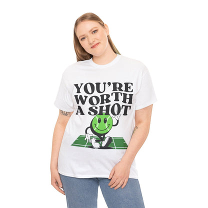YOU'RE WORTH A SHOT - Tennis Basic Tee - GRANDSLAM PH