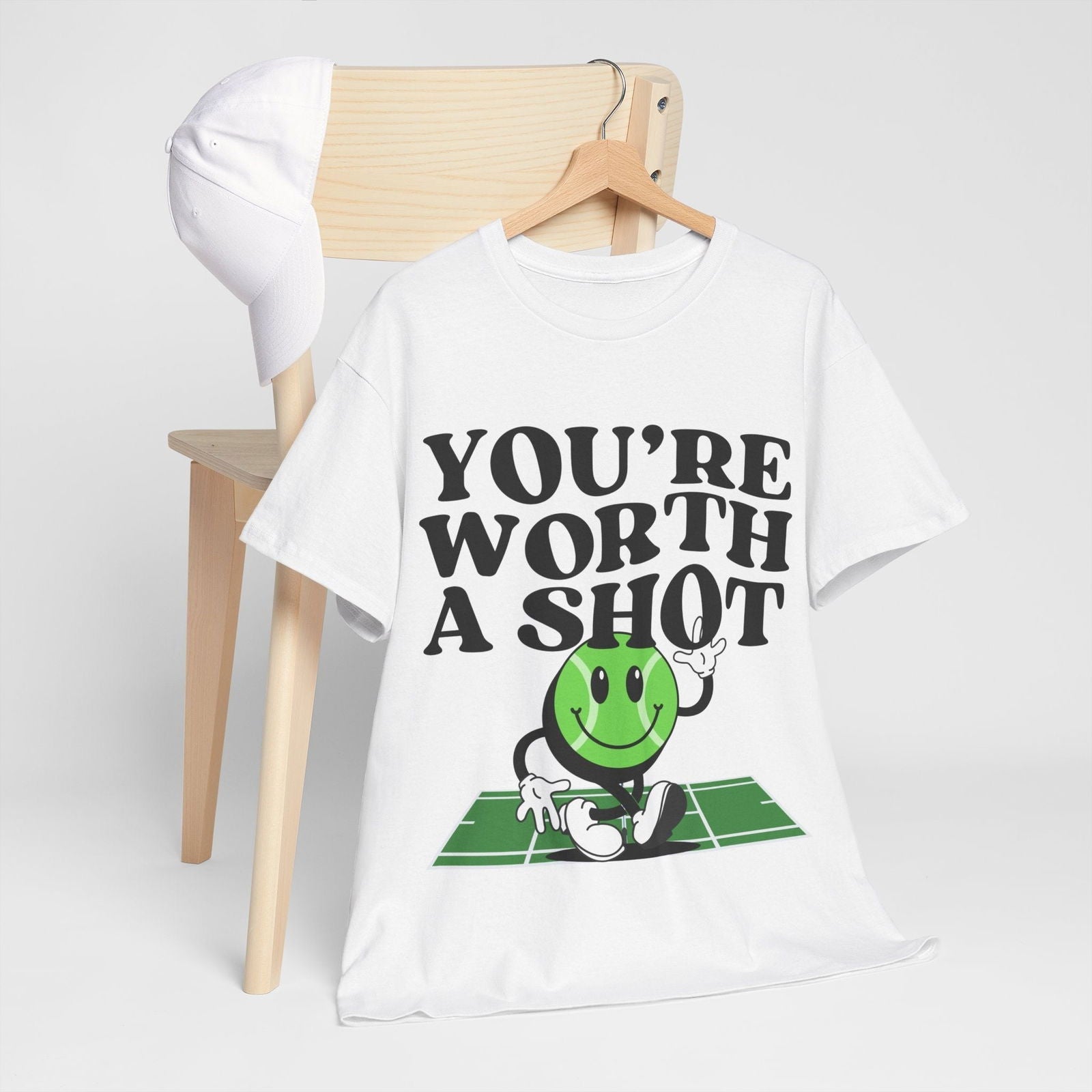 YOU'RE WORTH A SHOT - Tennis Basic Tee - GRANDSLAM PH