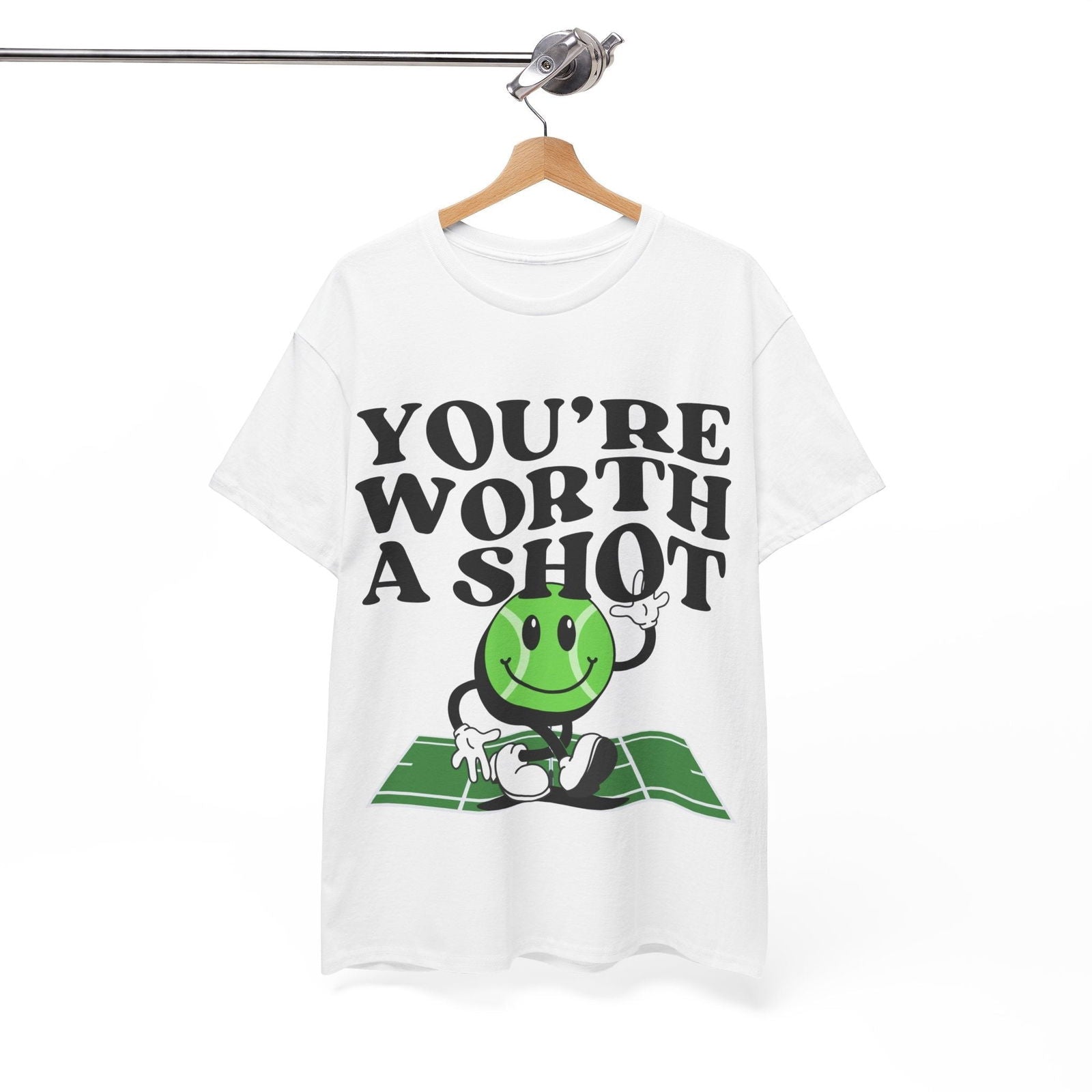 YOU'RE WORTH A SHOT - Tennis Basic Tee - GRANDSLAM PH