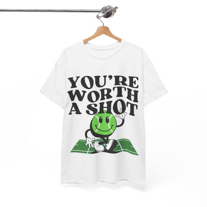 YOU'RE WORTH A SHOT - Tennis Basic Tee - GRANDSLAM PH