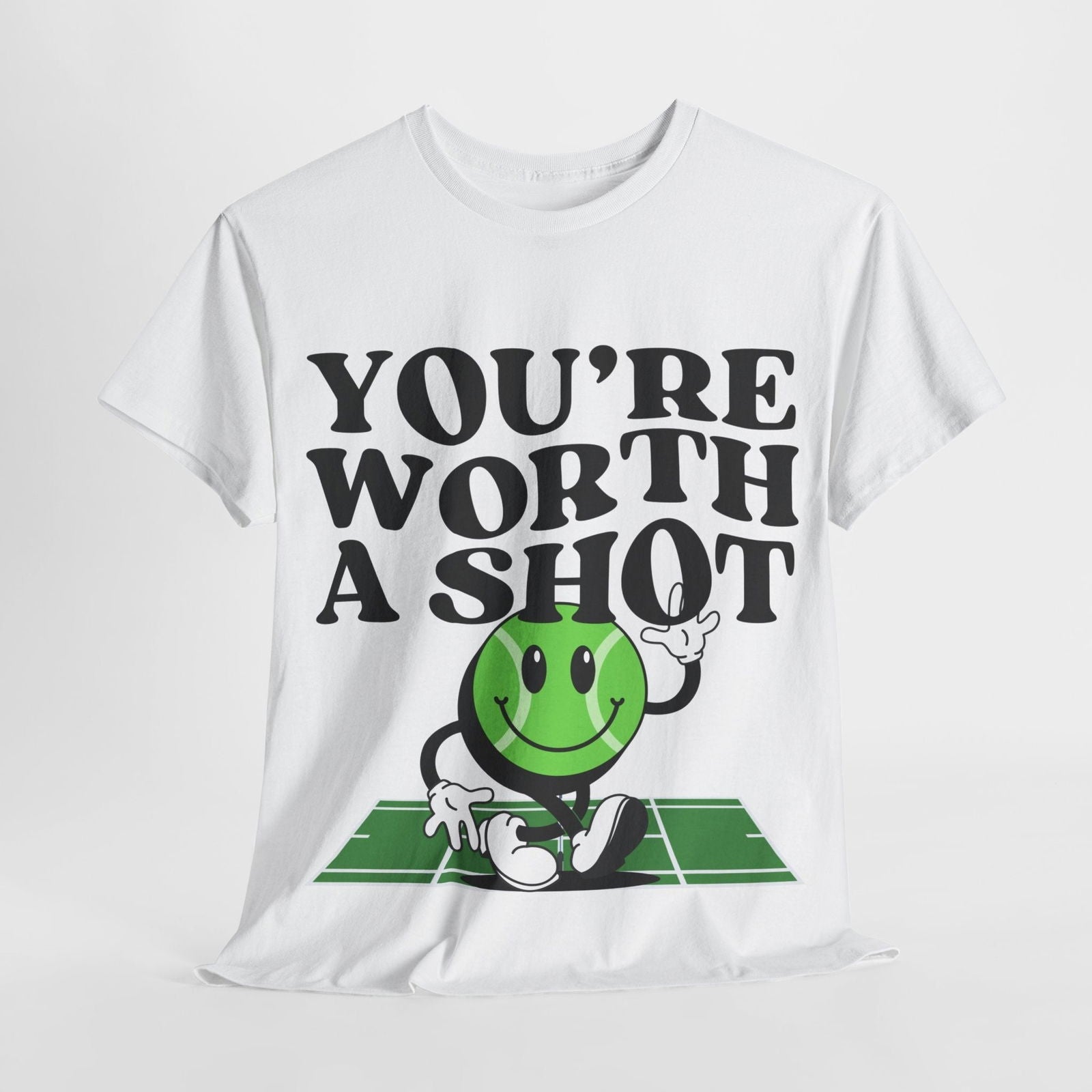YOU'RE WORTH A SHOT - Tennis Basic Tee - GRANDSLAM PH