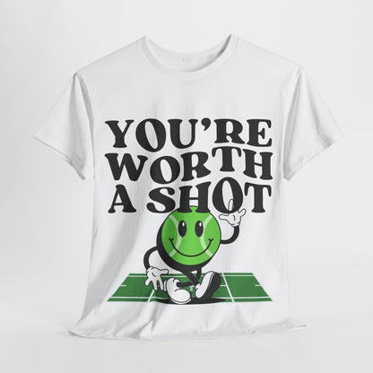 YOU'RE WORTH A SHOT - Tennis Basic Tee - GRANDSLAM PH