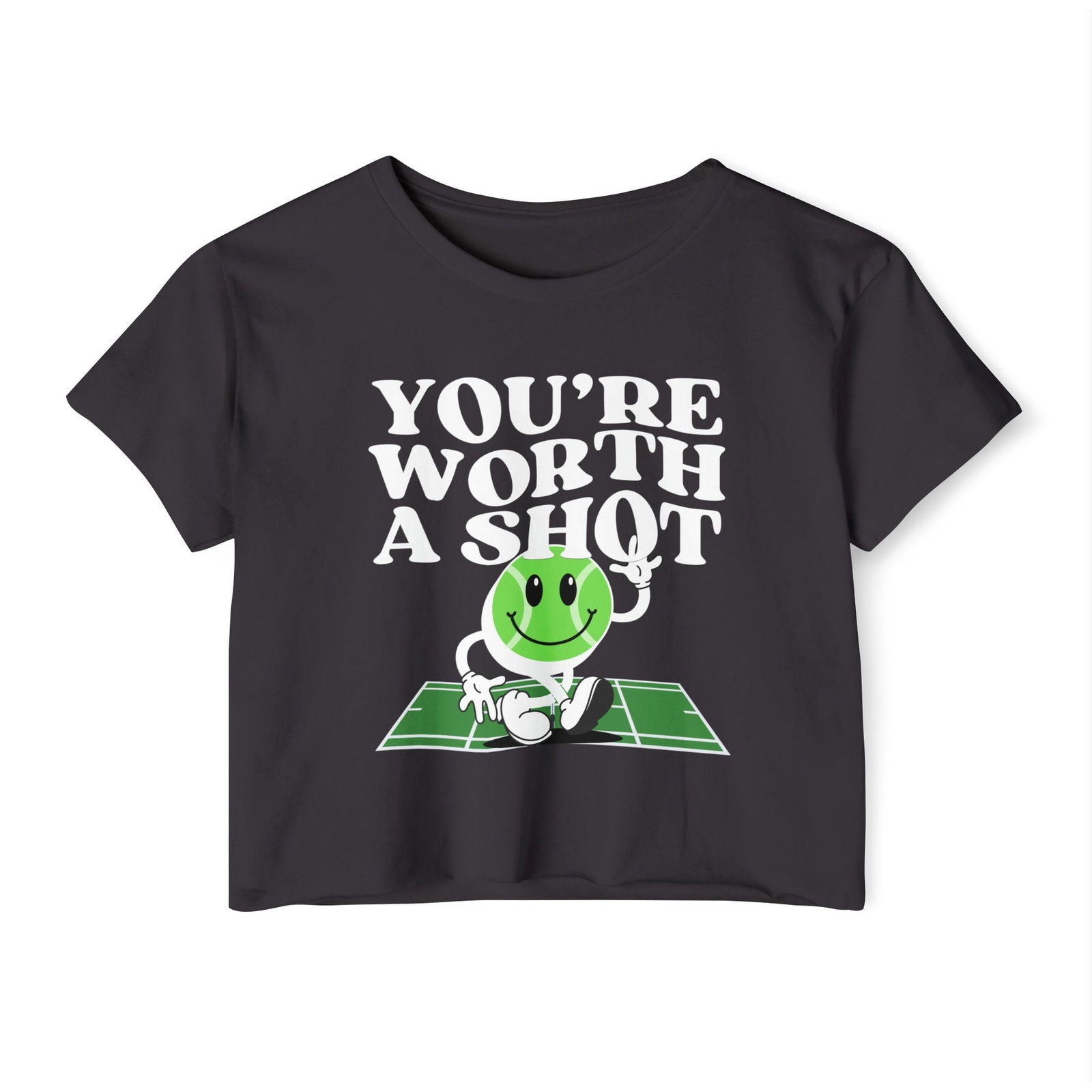 YOU'RE WORTH A SHOT - Tennis Crop Top - GRANDSLAM PH