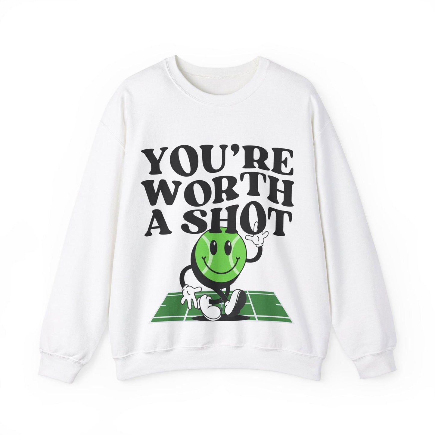 YOU'RE WORTH A SHOT - Tennis Sweatshirt - GRANDSLAM PH