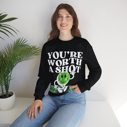 YOU'RE WORTH A SHOT - Tennis Sweatshirt - GRANDSLAM PH