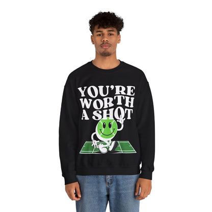 YOU'RE WORTH A SHOT - Tennis Sweatshirt - GRANDSLAM PH