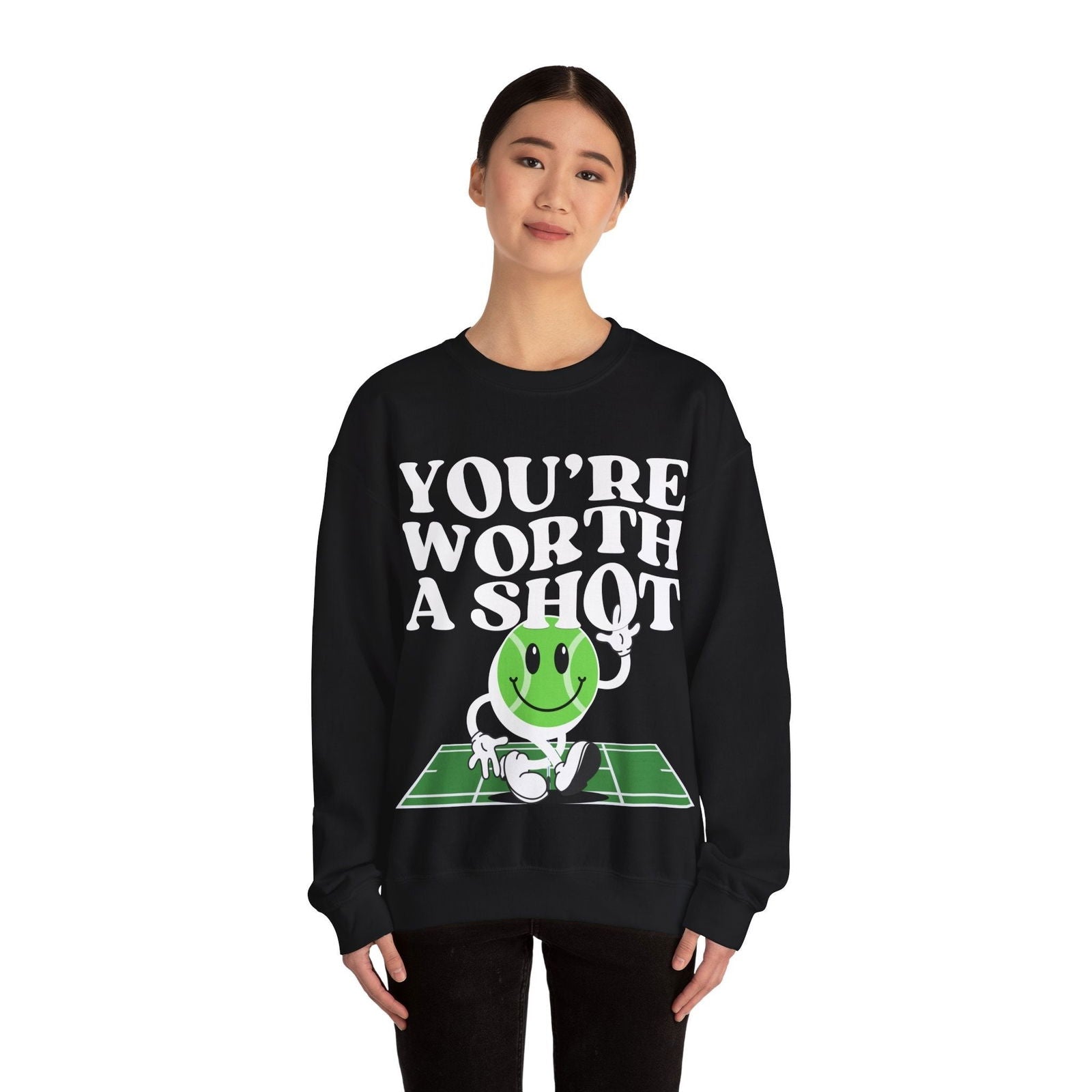 YOU'RE WORTH A SHOT - Tennis Sweatshirt - GRANDSLAM PH