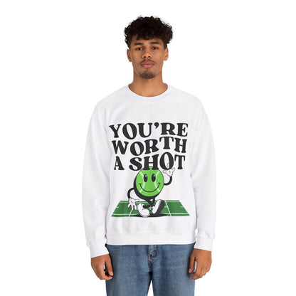YOU'RE WORTH A SHOT - Tennis Sweatshirt - GRANDSLAM PH
