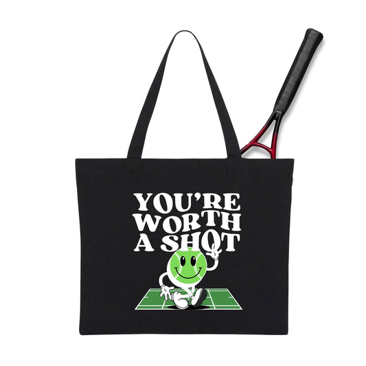 YOU'RE WORTH A SHOT - Tennis Tote Bag - GRANDSLAM PH