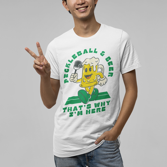 PICKLEBALL & BEER - Pickleball (Basic Tee)