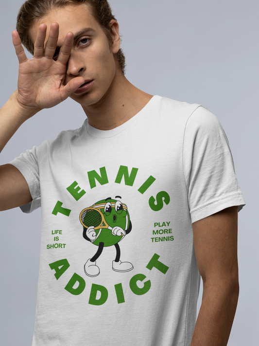 TENNIS ADDICT 1 - Tennis Basic Tee