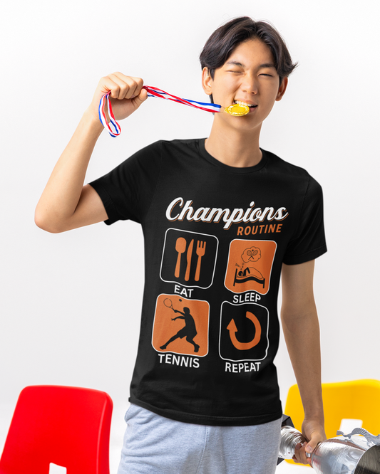 CHAMPIONS ROUTINE - Tennis Basic Tee