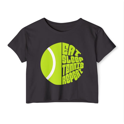 EAT SLEEP 2 - Tennis Crop Top