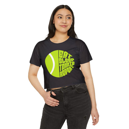 EAT SLEEP 2 - Tennis Crop Top