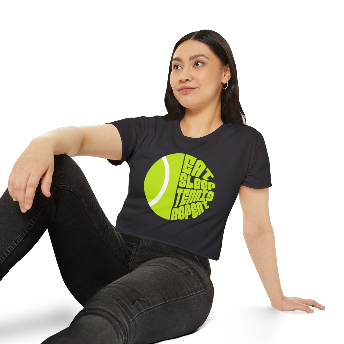 EAT SLEEP 2 - Tennis Crop Top