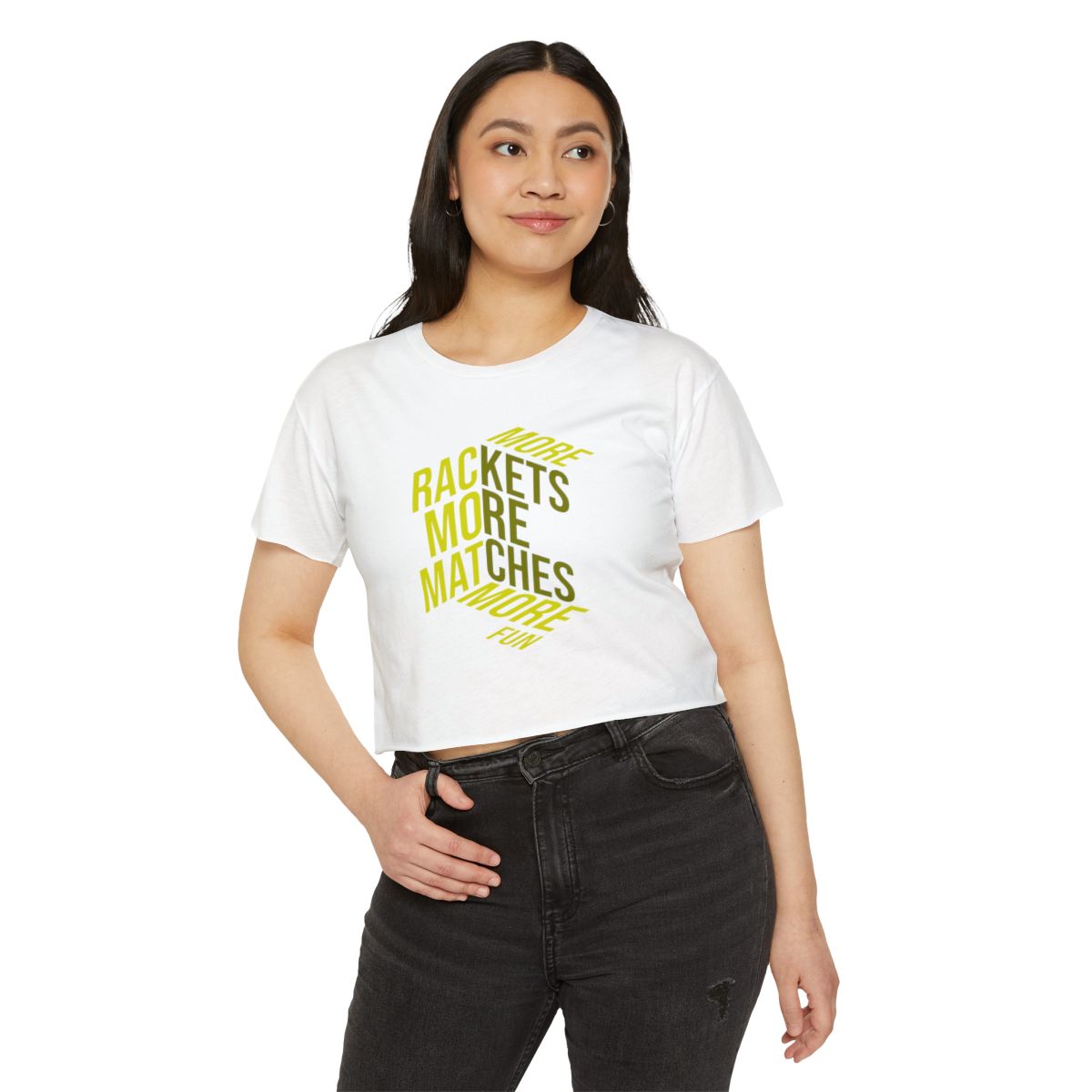 MORE RACKETS - Tennis Crop Top