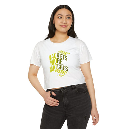 MORE RACKETS - Tennis Crop Top