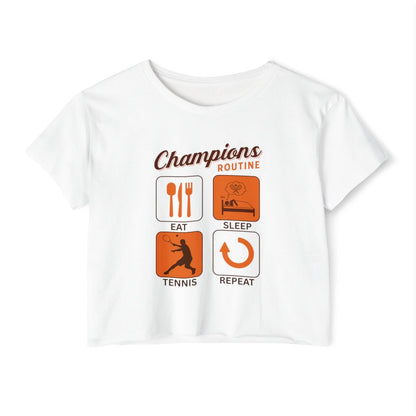 CHAMPIONS ROUTINE - Tennis Crop Top
